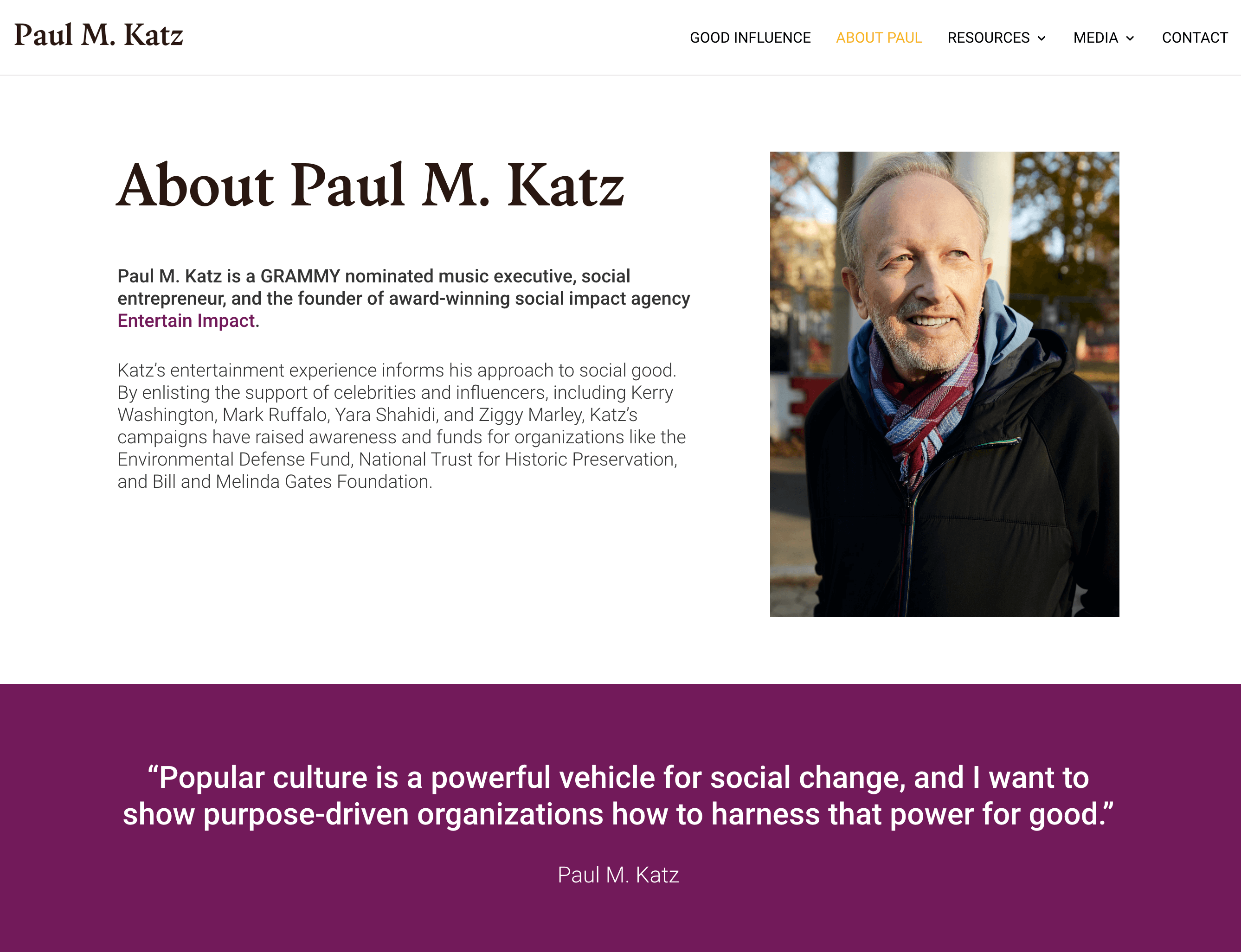 About Paul M Katz